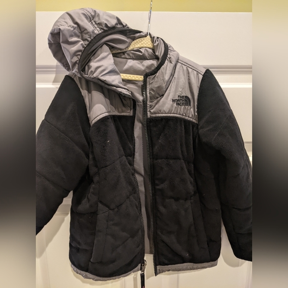 North Face reversible hooded coat - sz 6 kids - Picture 1 of 3